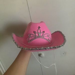 Pink cowboy hat